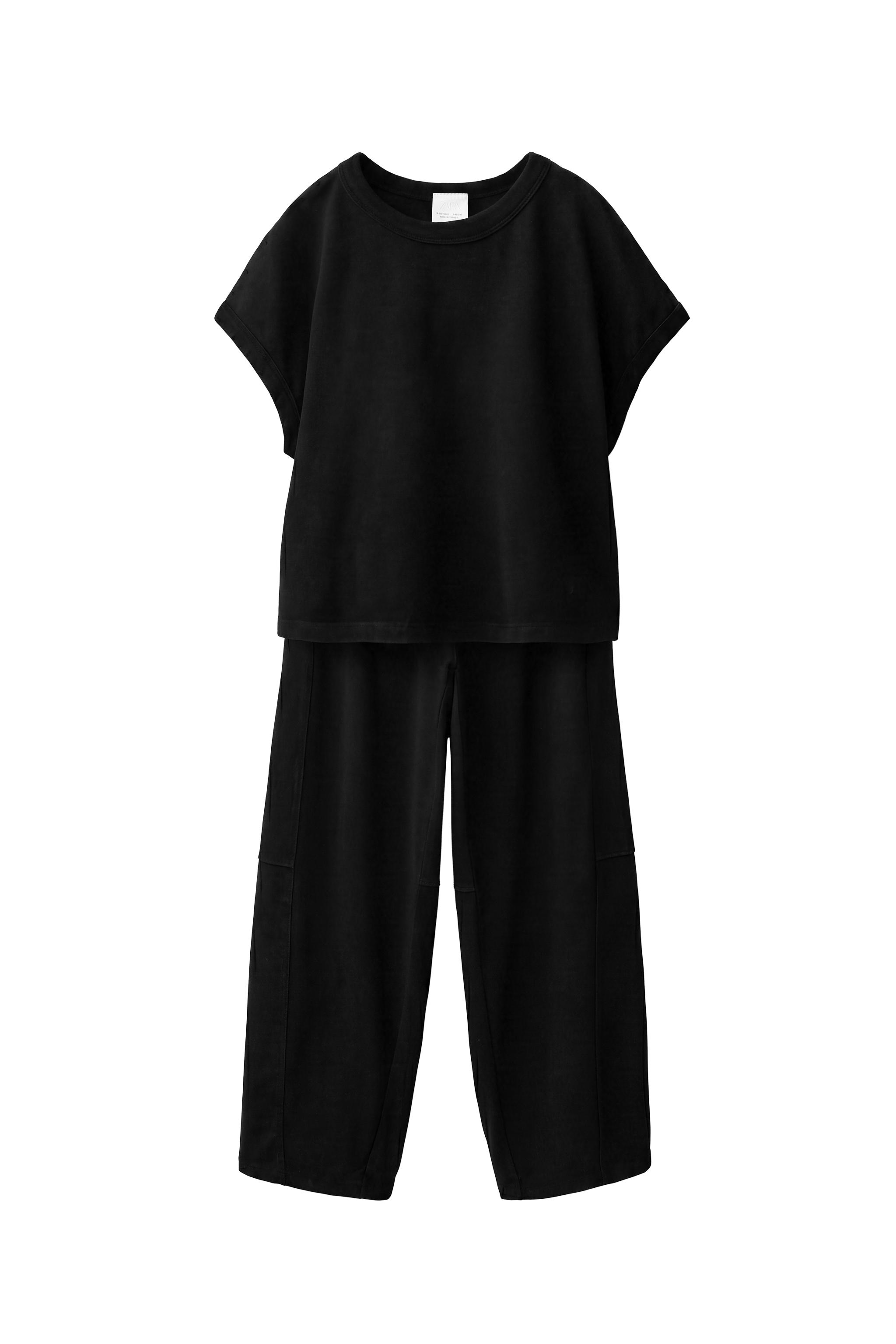 ENSEMBLE T-SHIRT ET PANTALON BALLON EFFET DÉLAVÉ