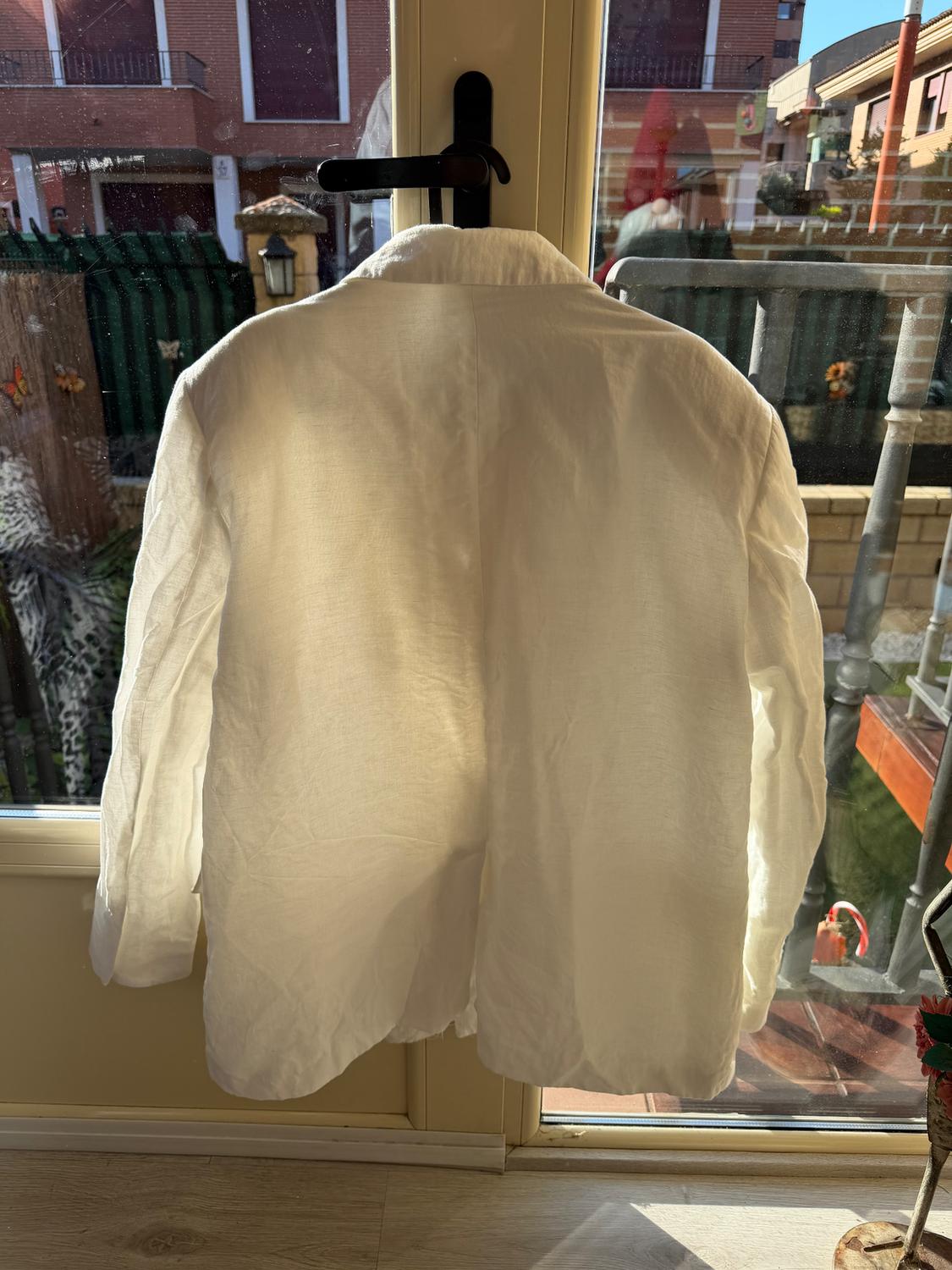 STRAIGHT LINEN-BLEND BLAZER - Image 2