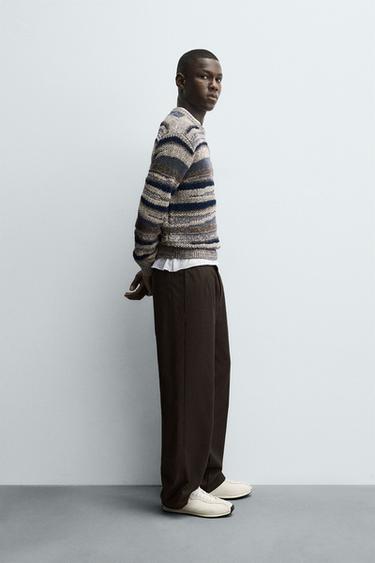 PULL EN JACQUARD À RAYURES - rayures de Zara - Image 3