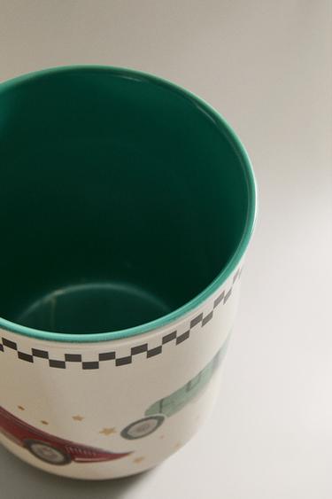 CHILDREN'S CERAMIC MUG WITH RACER DOG - Multicoloured by Zara - Image 3