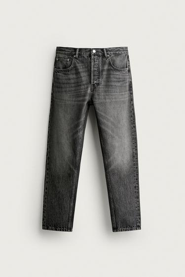 SLIM CROPPED FIT JEANS — Grey 1