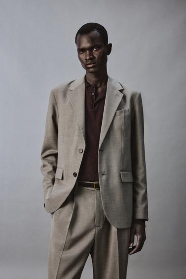 Zara 舒適版西裝外套 - 米色
