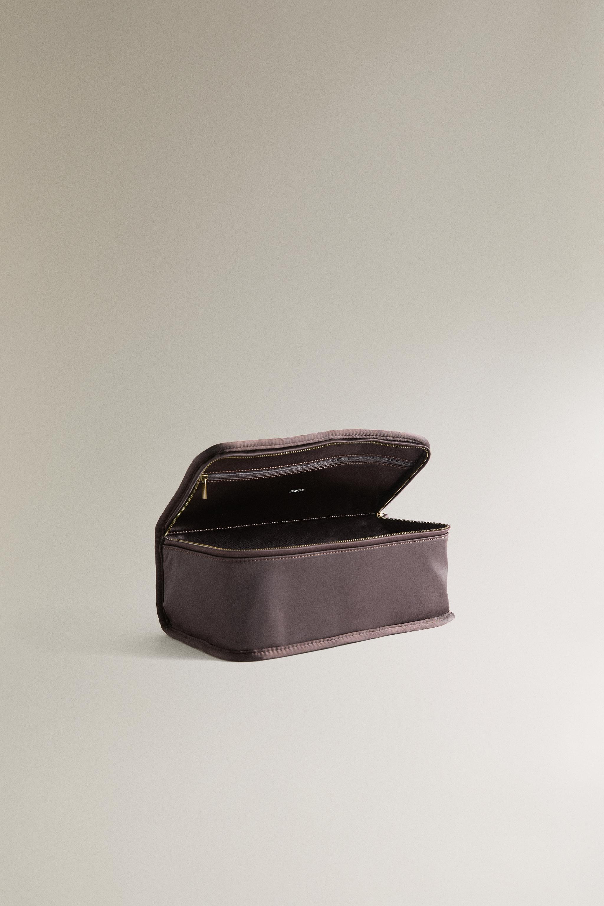 SATEEN STORAGE MAKEUP BAG