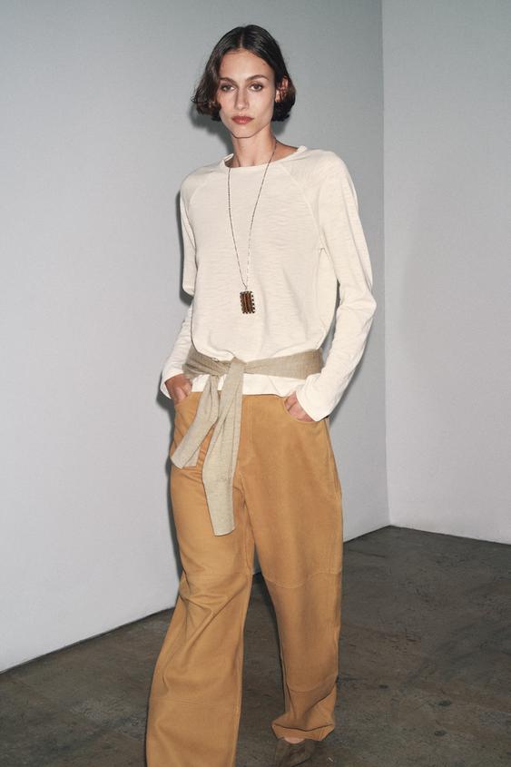 COTTON RAGLAN SLEEVE T-SHIRT