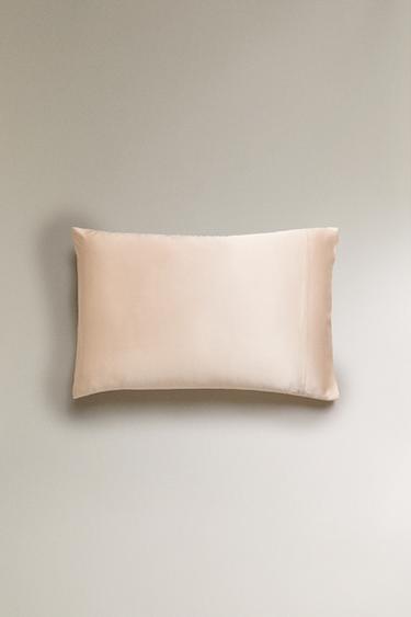 100% MULBERRY SILK PILLOWCASE - Pink by Zara