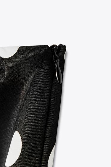 ROBE BUSTIER À POIS ZW COLLECTION - Noir / Blanc de Zara - Image 3