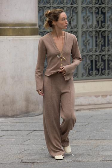 SOFT TOUCH PALAZZO TROUSERS -  by Zara