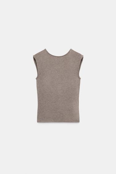 BACKLESS TOP - brown vigore by Zara - Image 5
