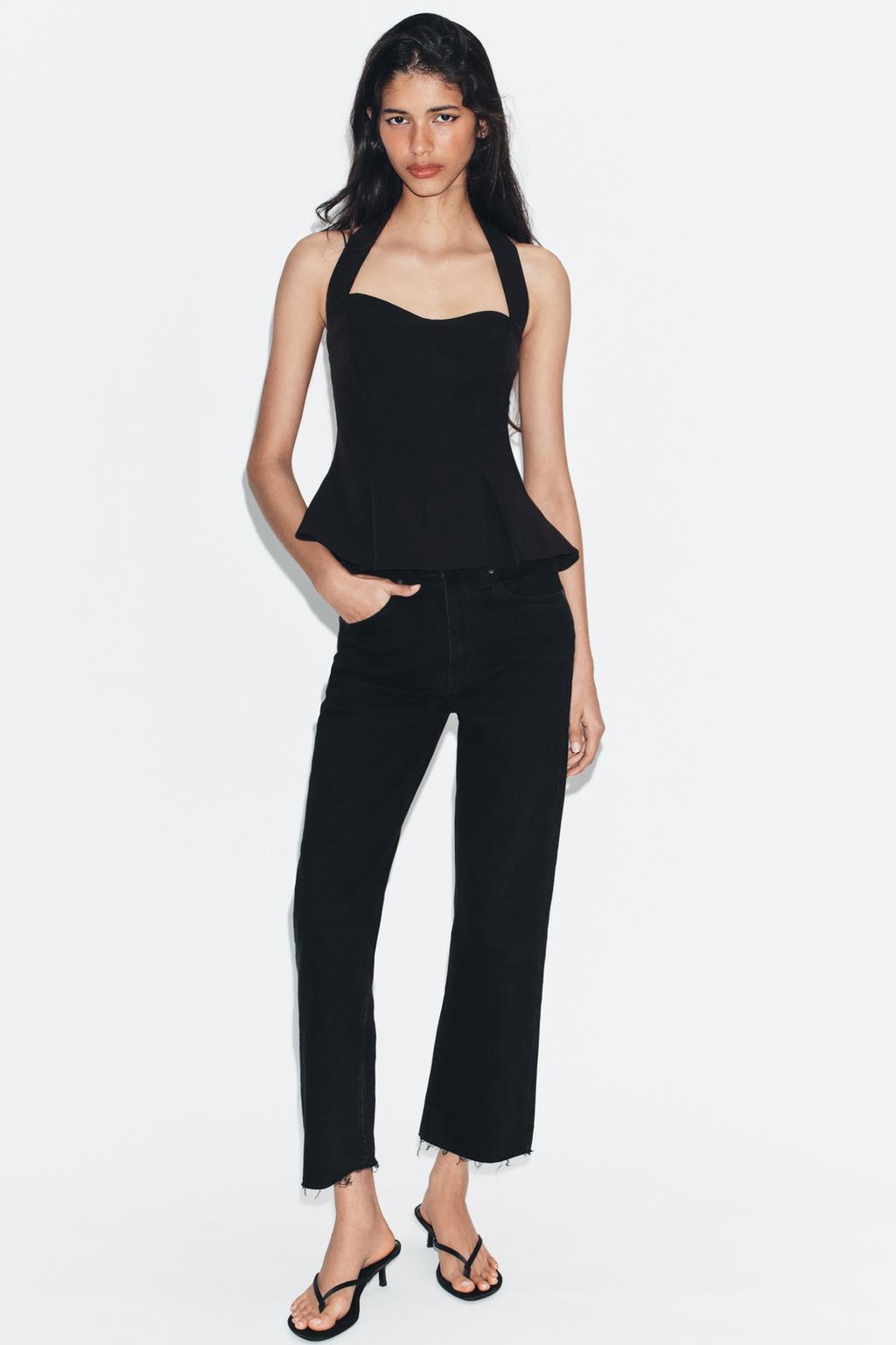 PLEATED HALTER TOP - image 2