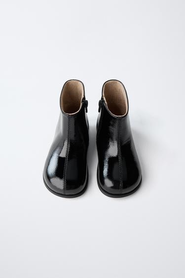 QUILTED LEATHER BOOTS - Black by Zara - Image 3