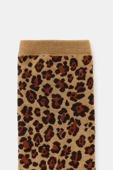 CHAUSSETTES JACQUARD À IMPRIMÉ ANIMAL - Leopard de Zara - Image 2