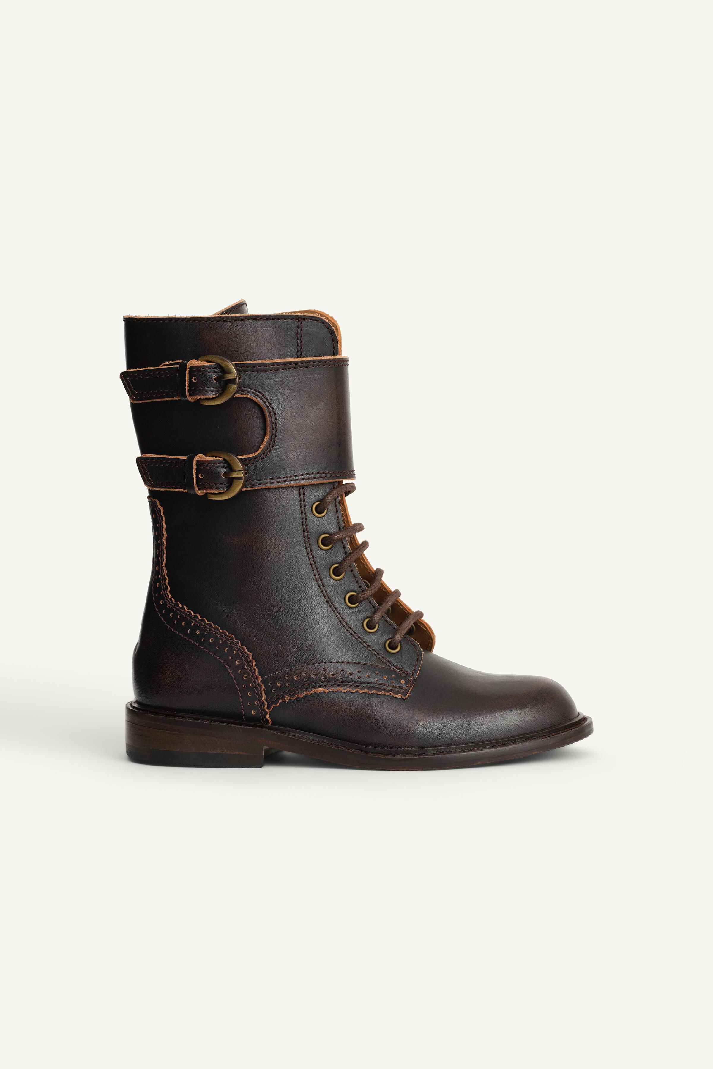 LACED LEATHER BOOTS LIMITED EDITION