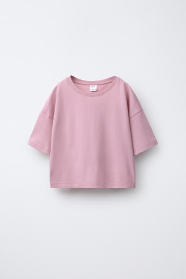 CAMISETA BÁSICA - Rosa medio de Zara - Imagen 0