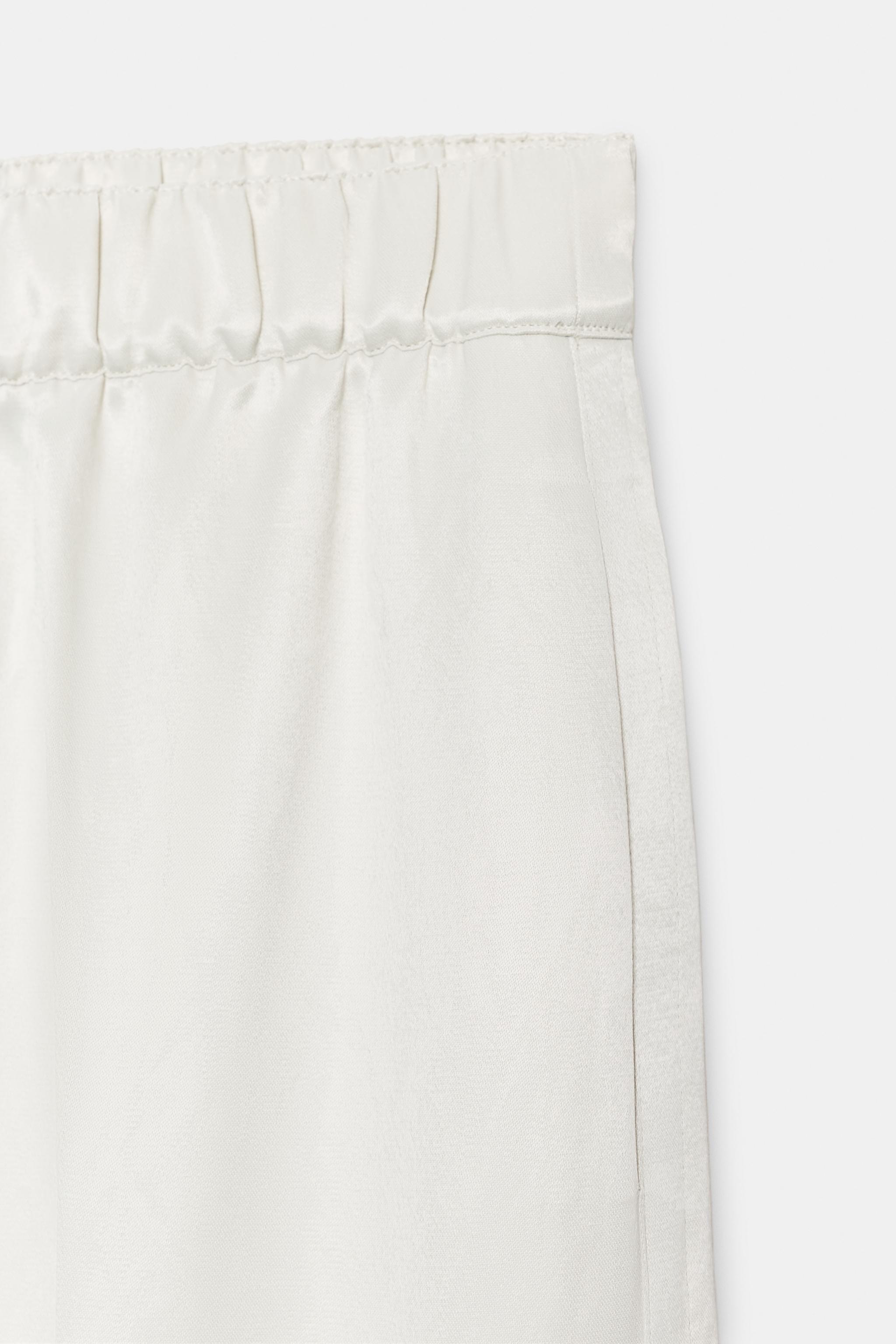 Женские брюки Zara ZW COLLECTION FLOWY PANTS — фото 12