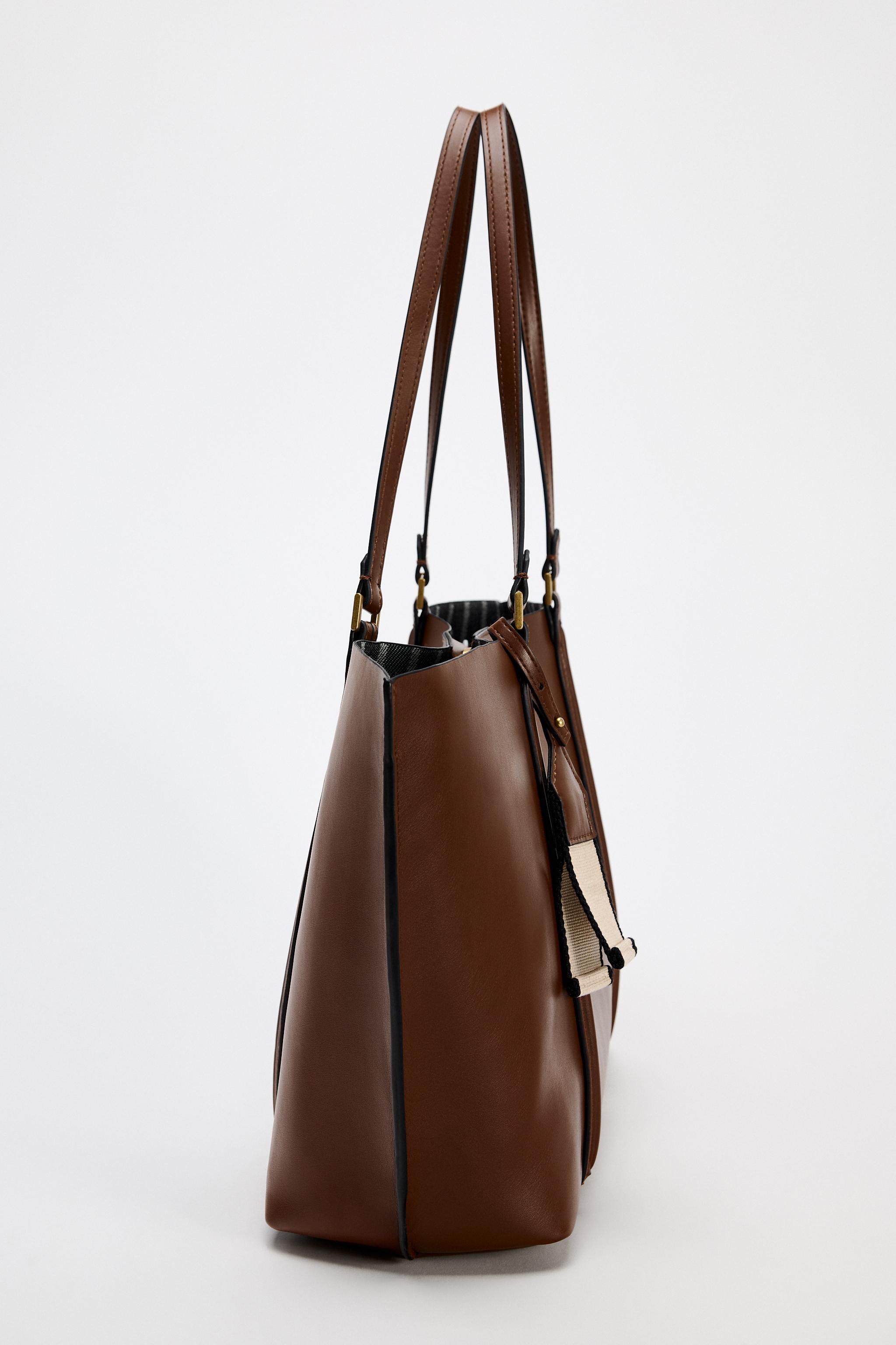 SHOPPER BAG - Brown | ZARA Australia