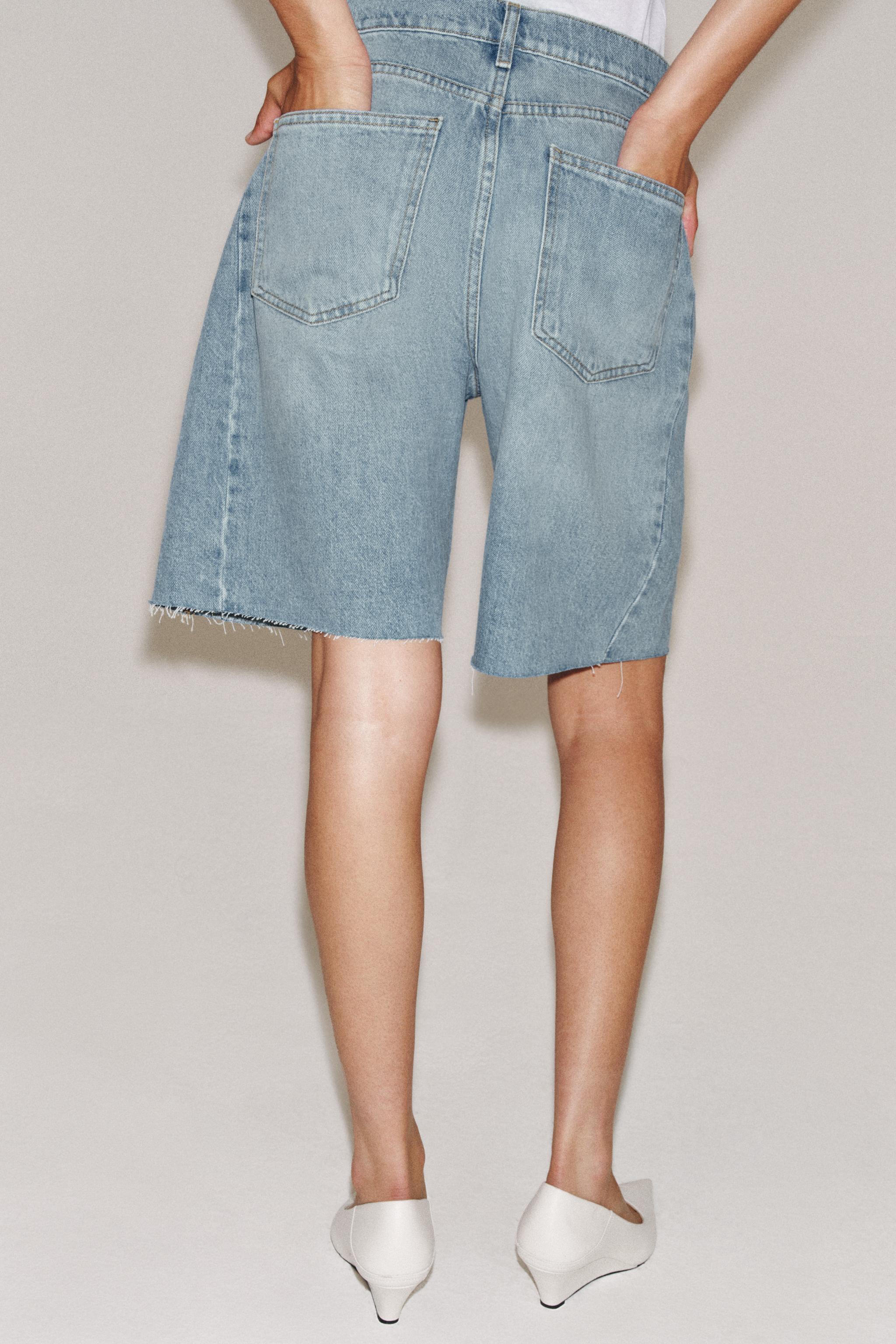ZW COLLECTION RELAXED FIT MID-RISE DENIM SHORTS