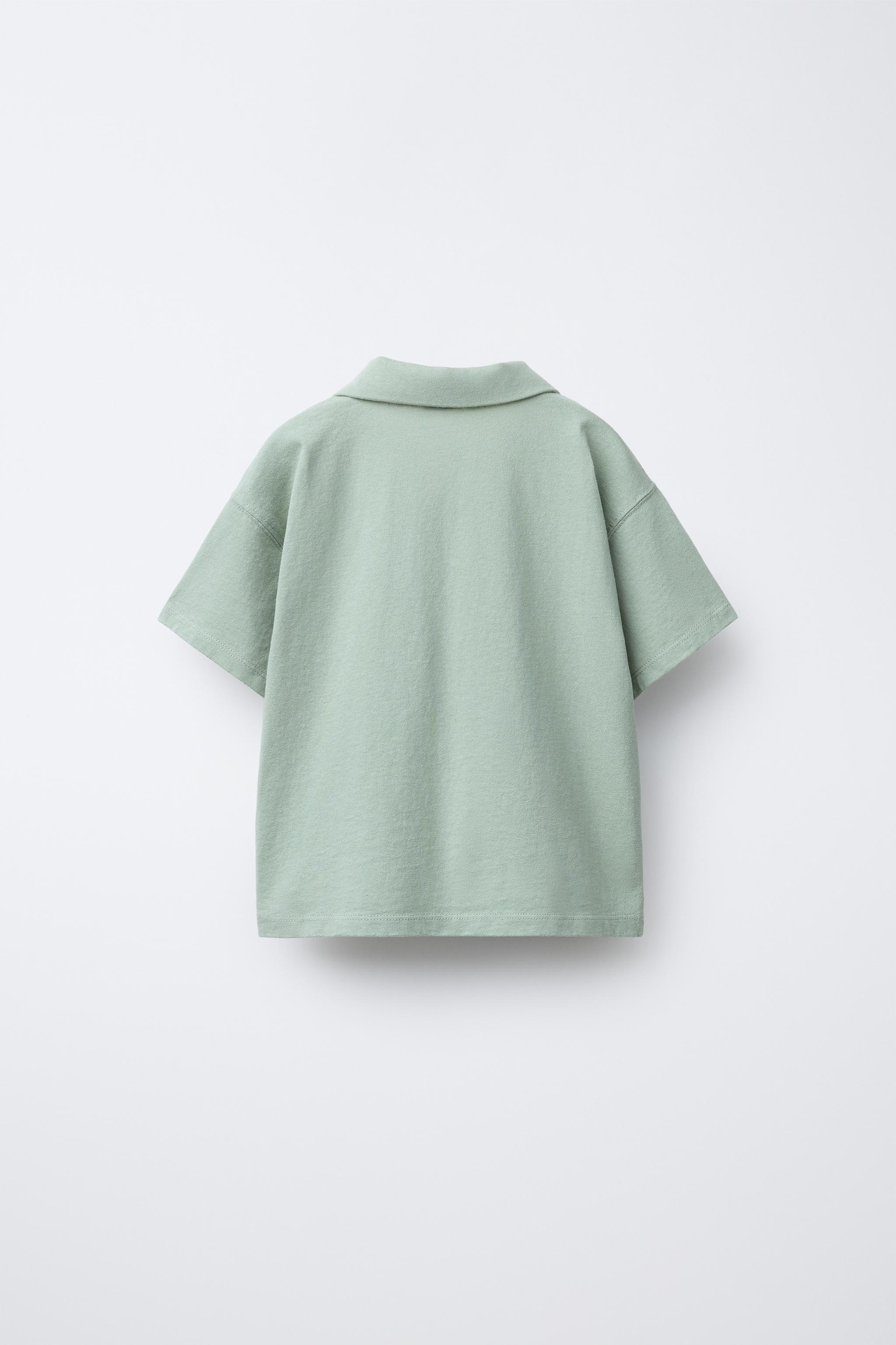 無地ジョギングポロシャツ＆バミューダセット - グリーン | ZARA