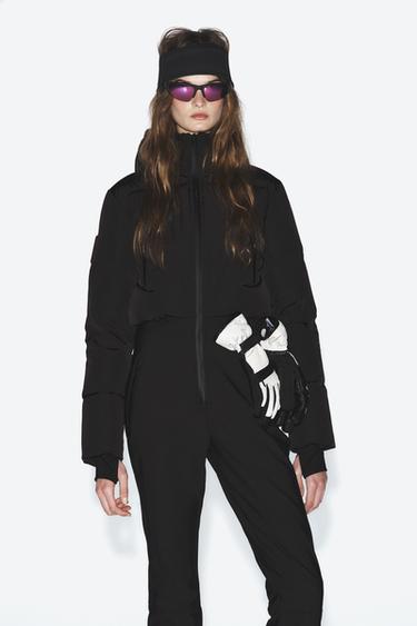 Zara KOMBINEZON WATER RESISTANT AND WIND PROTECTION RECCO® TECHNOLOGY SKI COLLECTION – Crna