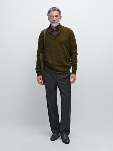 Jersey punto cuello mock pico - Caza de Zara - Imagen 0