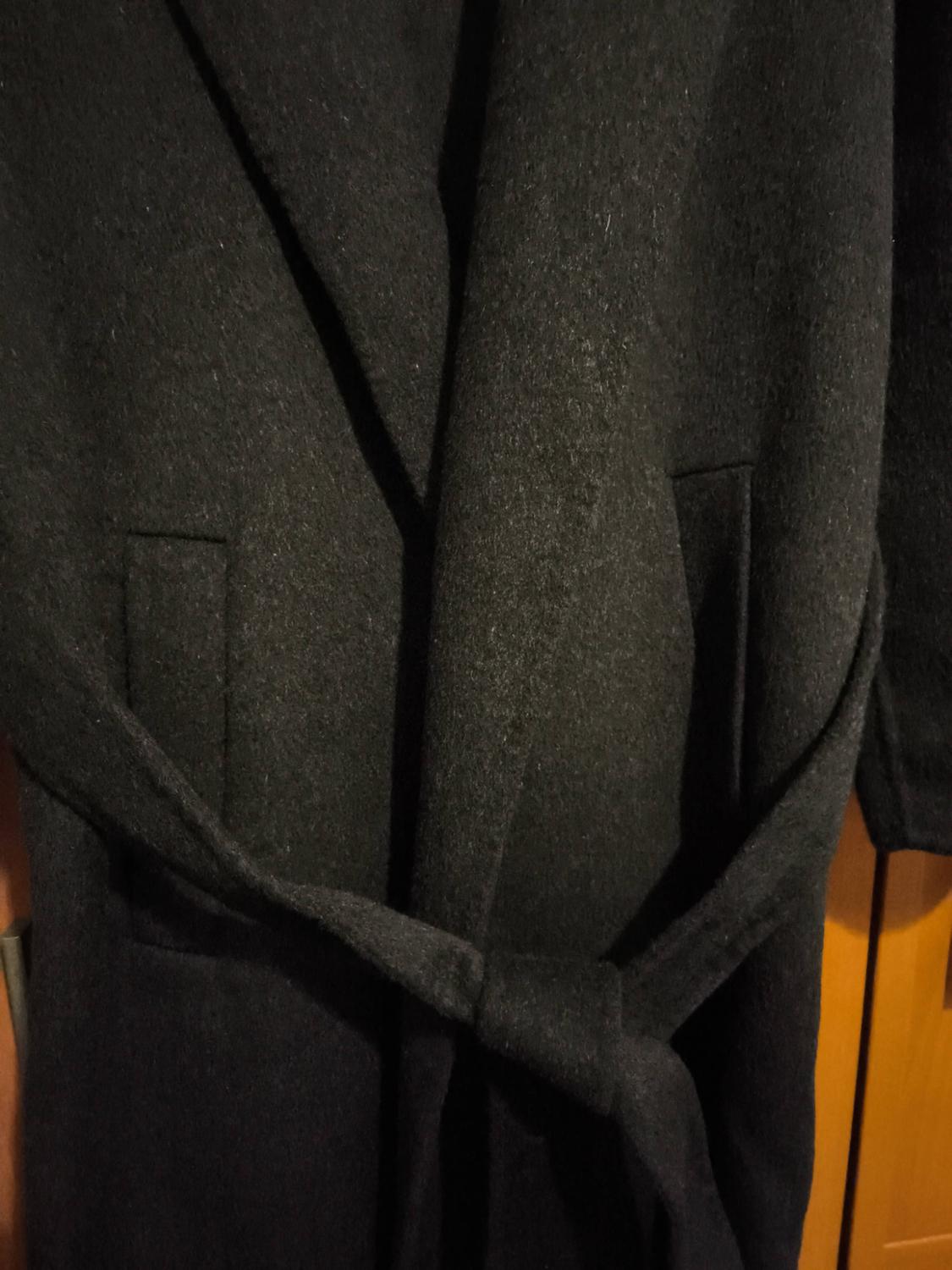 LONG WOOL COAT WITH BELT - Image 4