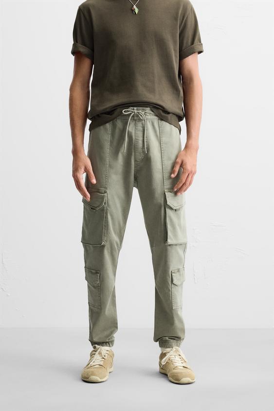 Slim Fit Cargo Pantalon Cargo Homme Zara Cargo Trousers Pantalon