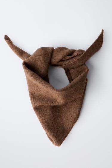 KNIT HEADSCARF - Brown by Zara - Image 3
