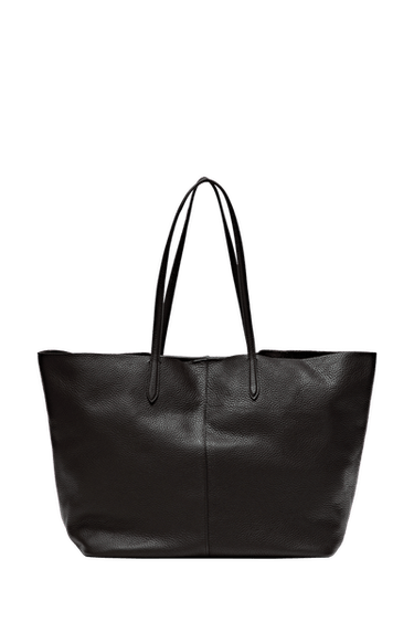 Large Nappa leather tote bag — Brown 1