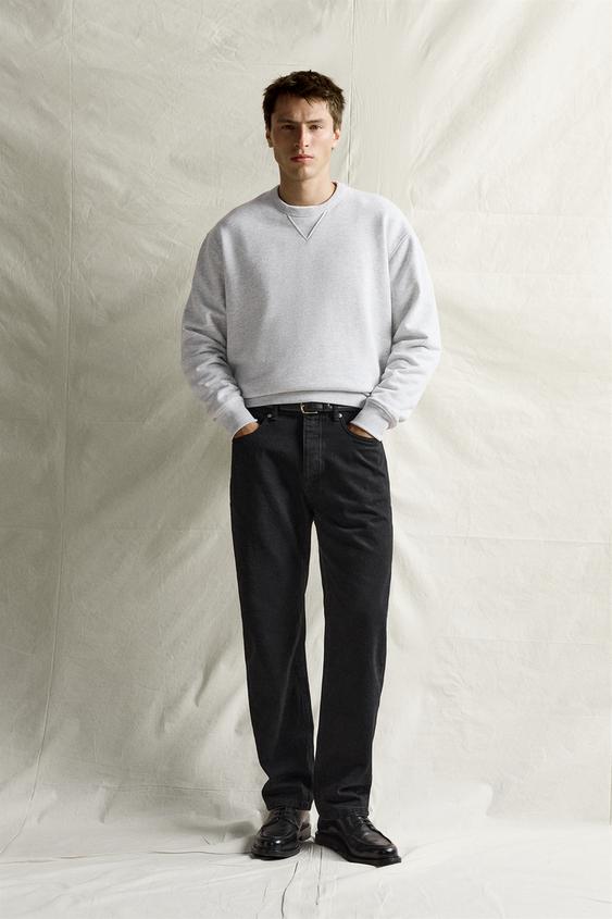 SUDADERA REGULAR FIT CREWNECK - Gris vigoré de Zara - Imagen 0