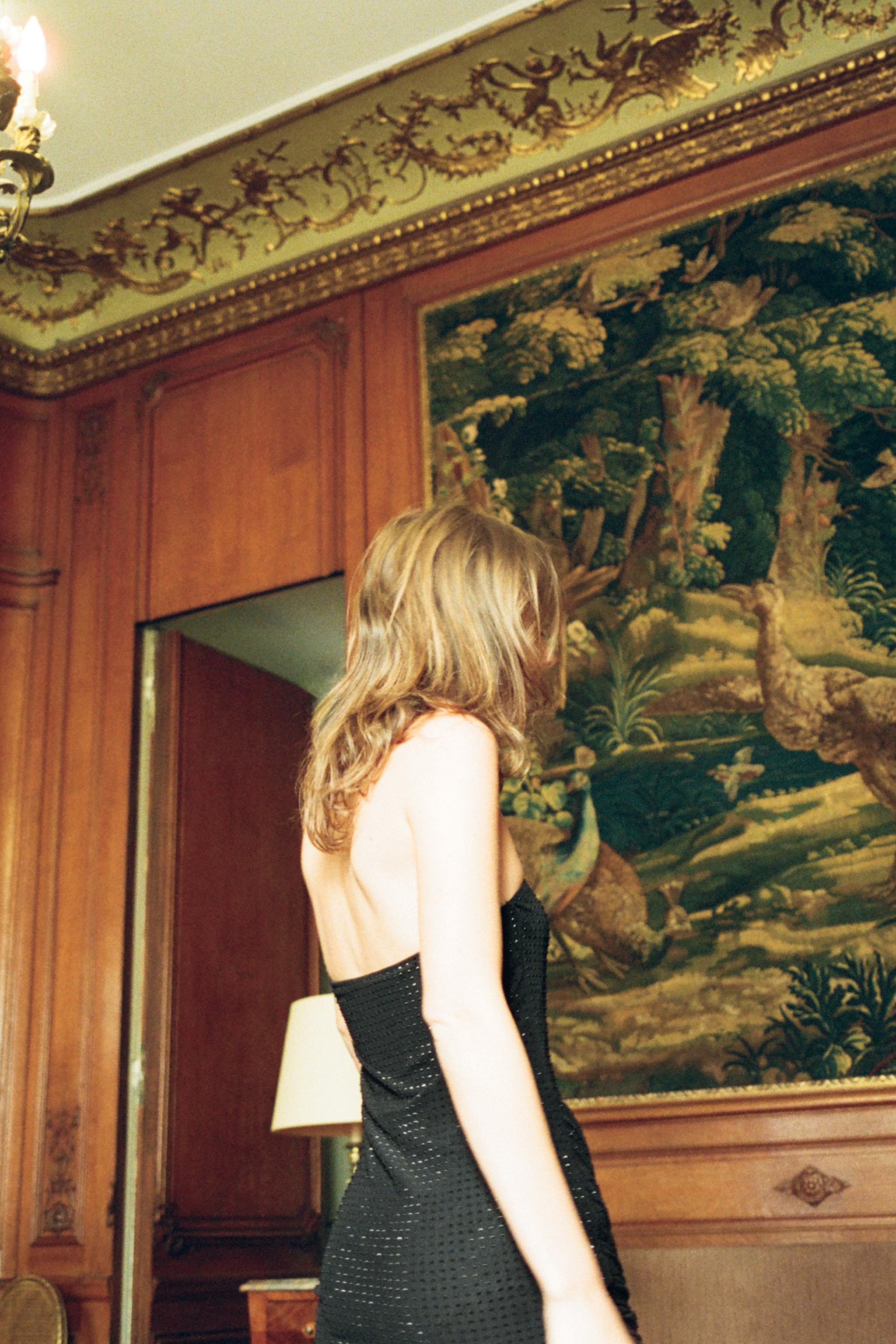 ROBE BUSTIER À BRILLANTS