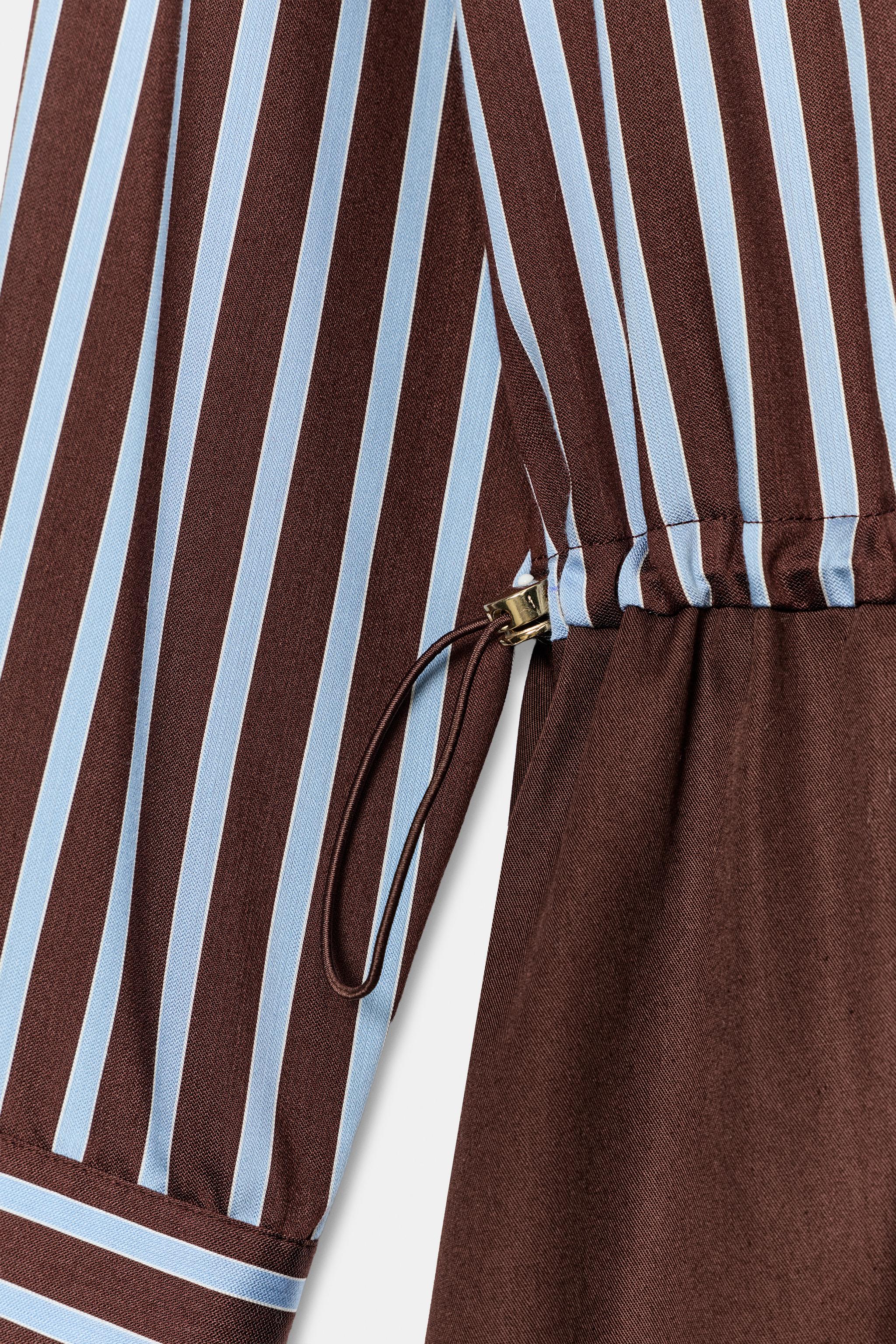 COMBINED MIDI SHIRT DRESS
