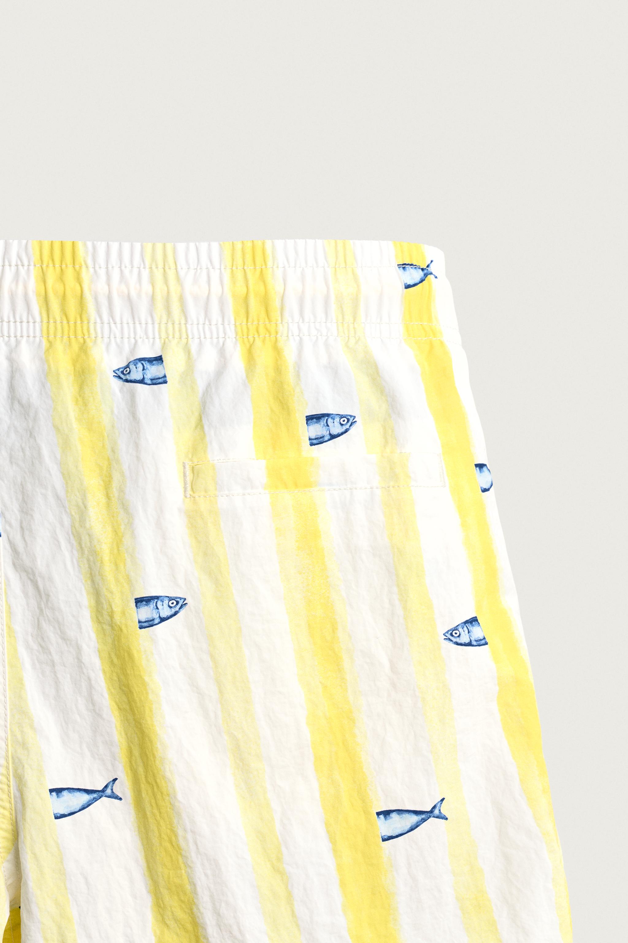 LONG FISH PRINT SWIMSUIT