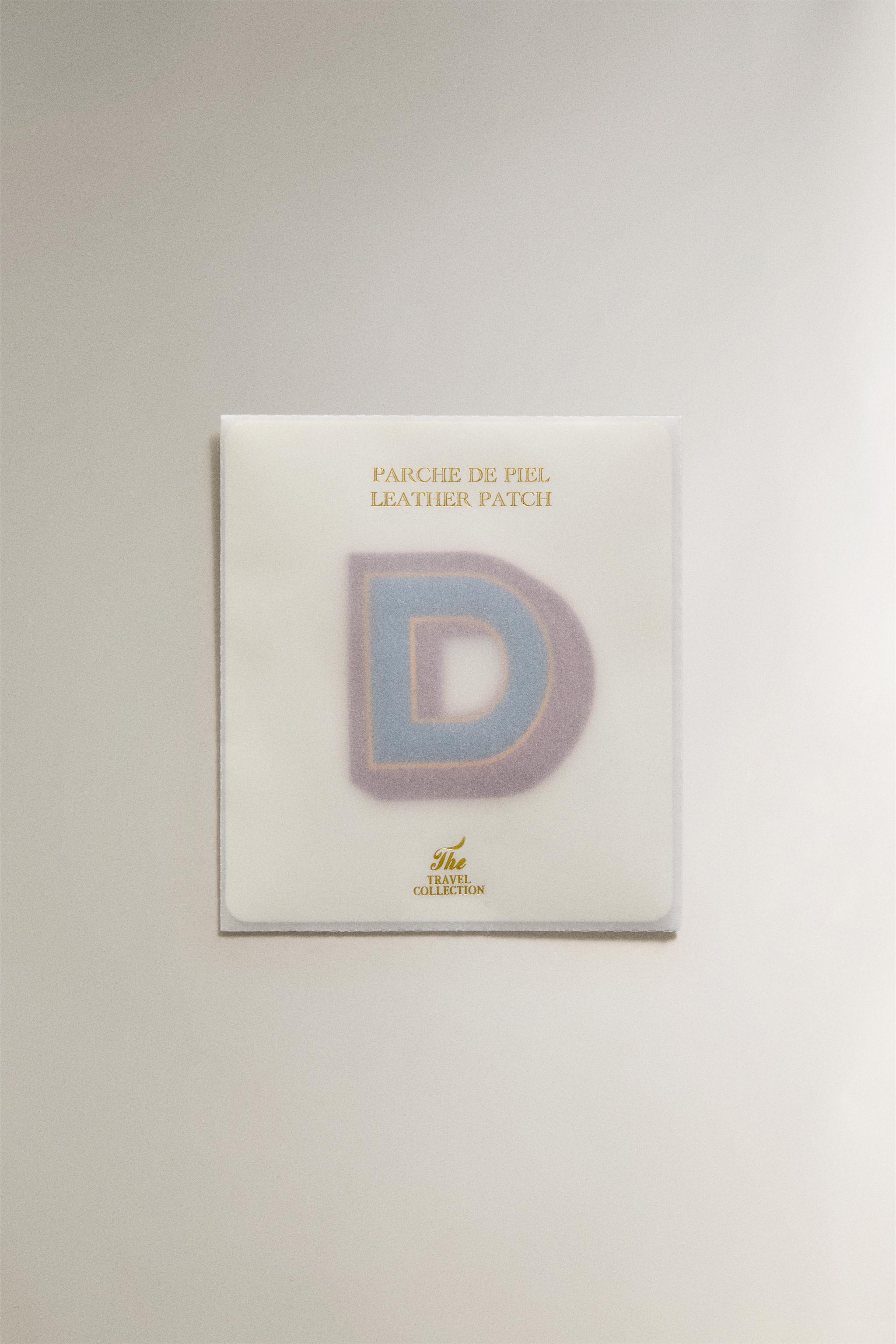 LEATHER LETTER D PATCH