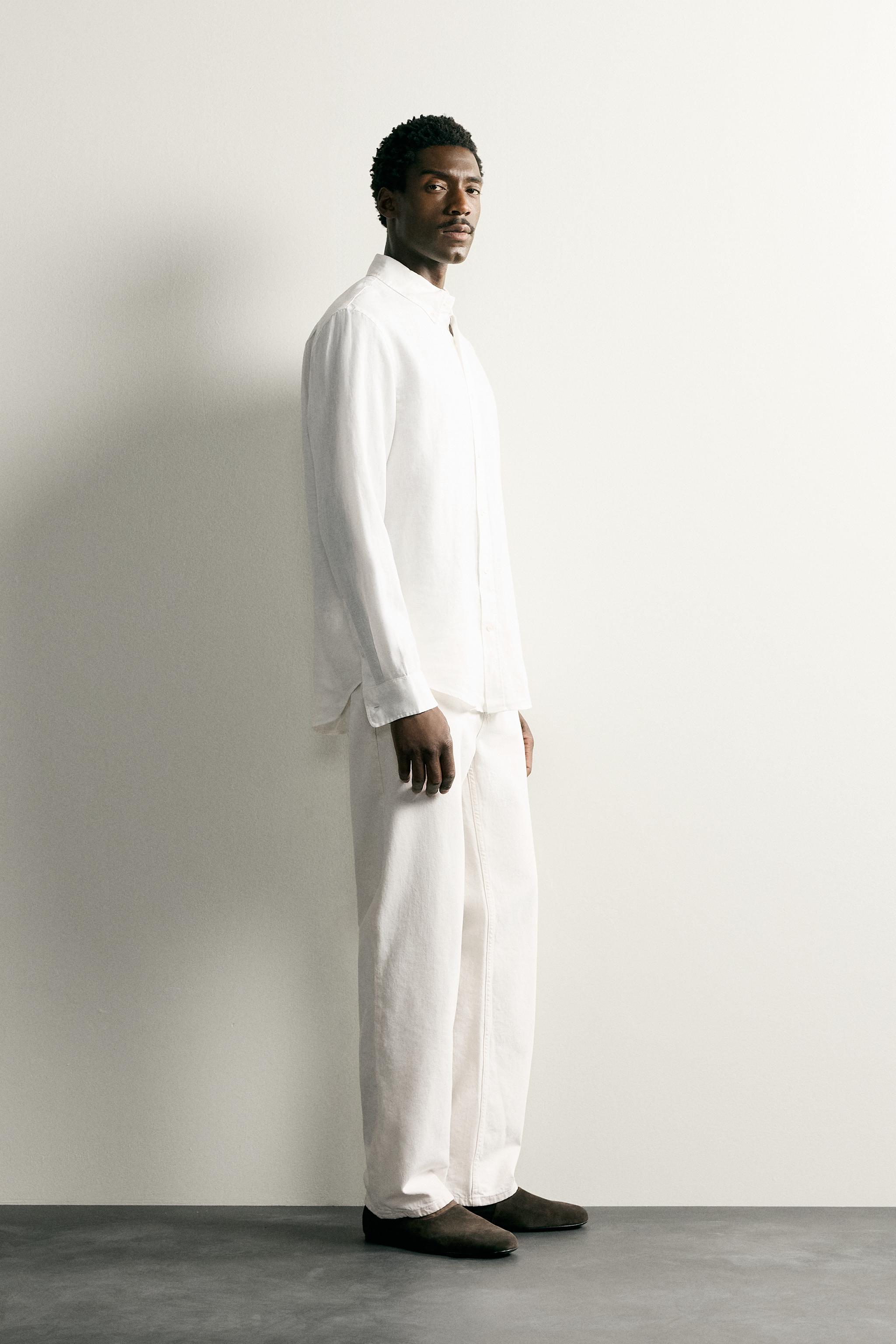 100% LINEN REGULAR FIT SHIRT - thumbnail 10