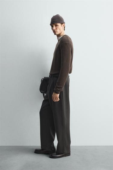 PULL MÉLANGE DE LAINE ÉDITION LIMITÉE - Marron de Zara - Image 3