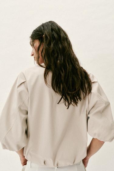 BLOUSON BOMBER BALLON - Écru / Beige de Zara - Image 5