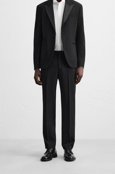 SMOKING-ANZUGHOSE MIT WOLLE - Schwarz von Zara