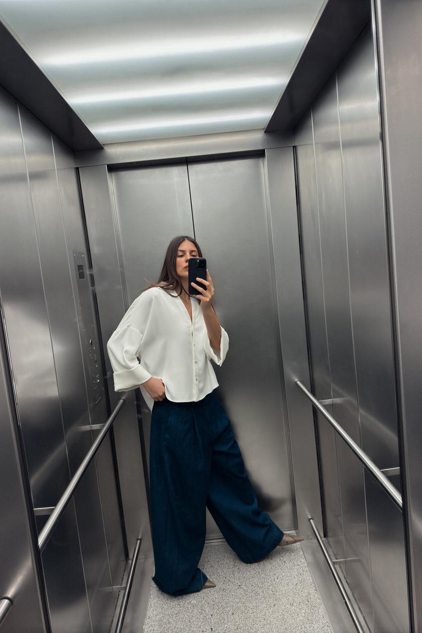 Z1975 HIGH-WAISTED BALLOON PLEATED JEANS