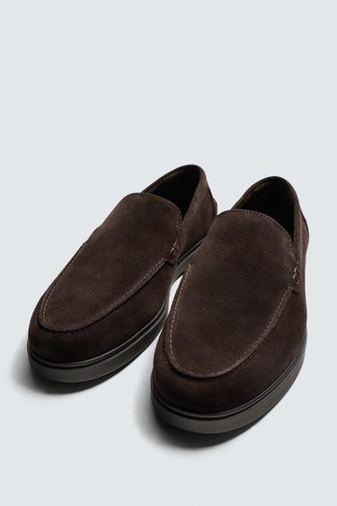 CASUAL LEATHER LOAFERS - Chocolate by Zara - Image 4
