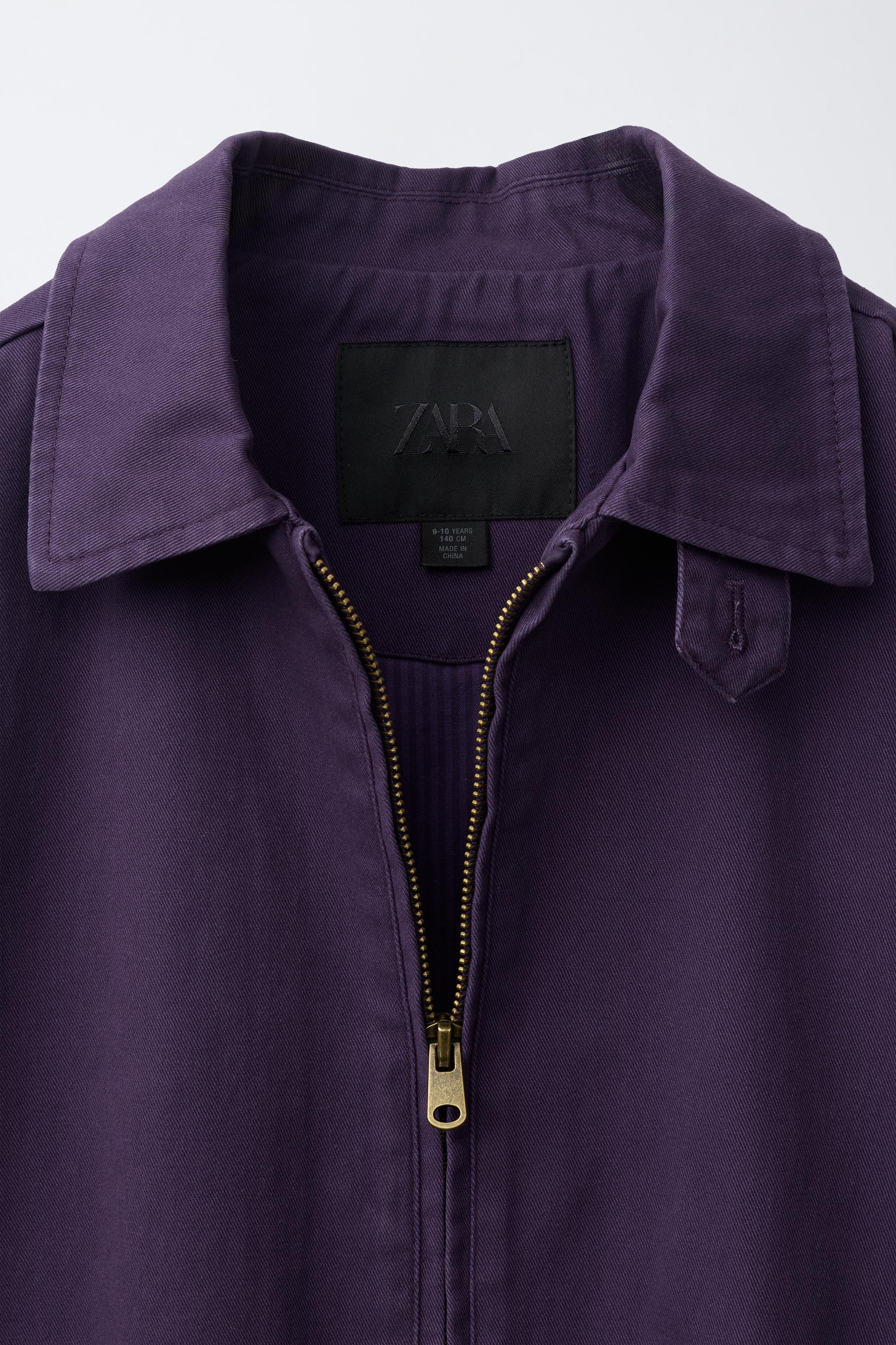 WASHED-EFFECT TWILL JACKET