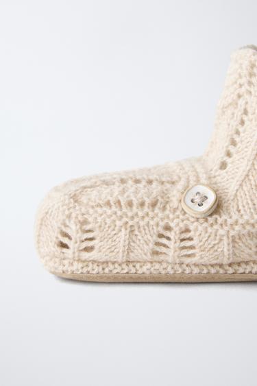 BOOTIES WITH DETAIL - Ecru White by Zara - Image 5