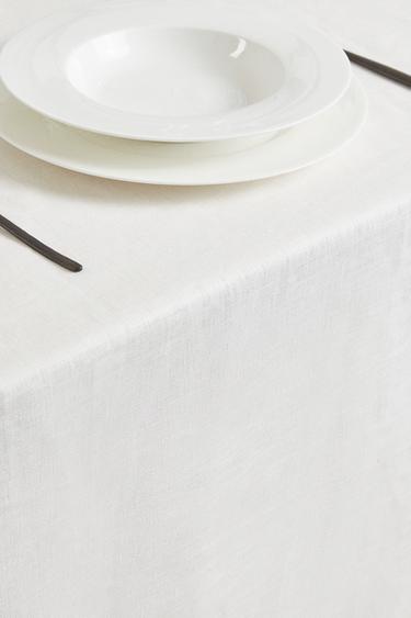 BASIC LINEN TABLECLOTH - White by Zara - Image 2
