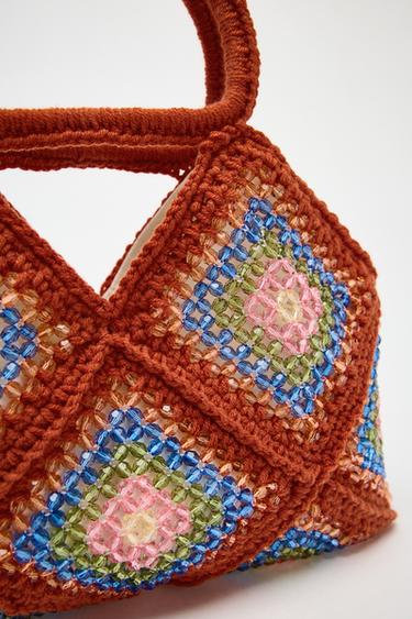 MINI SAC SEAU CROCHET VERROTERIES - Multicolore de Zara - Image 4