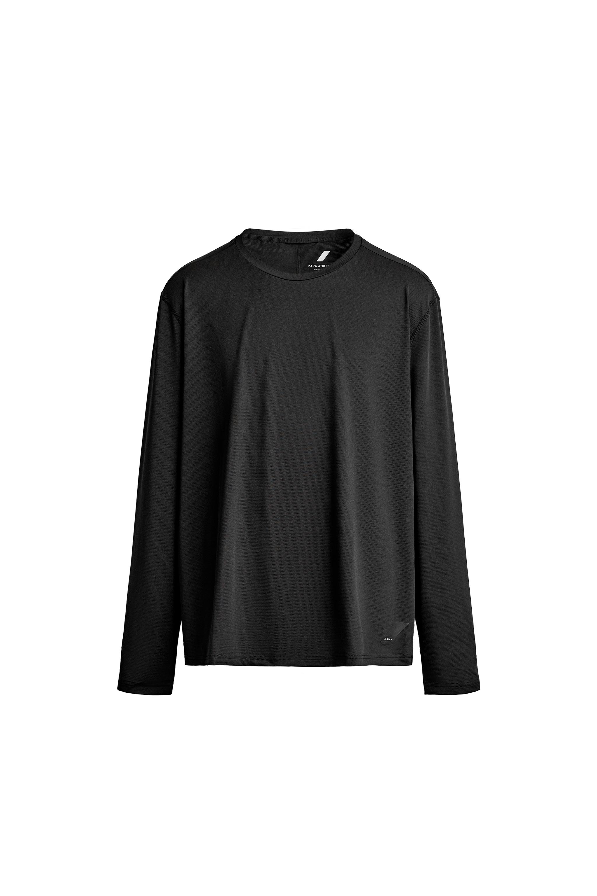 LONG SLEEVE TRAINING TECHNICAL T-SHIRT - White | ZARA United States