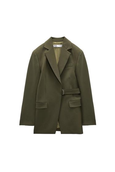 CUT-OUT BLAZER WITH BELT