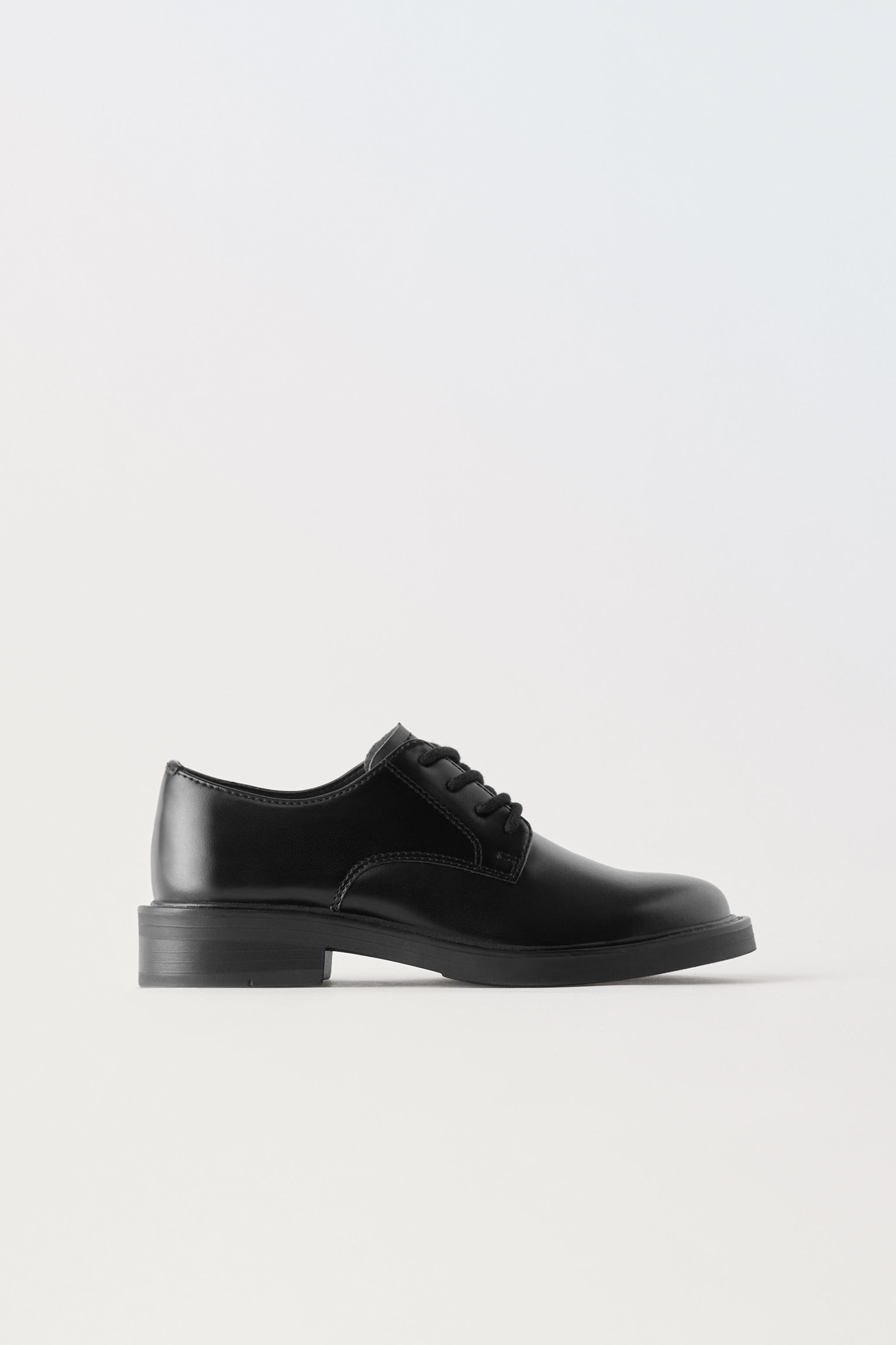 Boys black suit clearance shoes