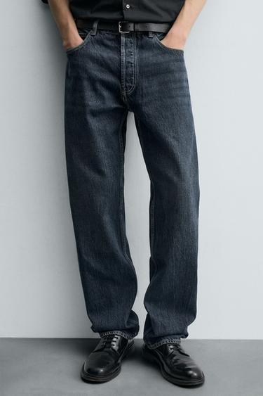 JEANS STRAIGHT FIT - أزرق الخاص بـ Zara