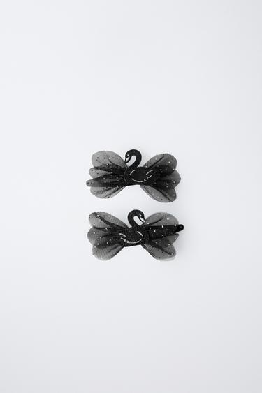 PACK DOS PINZAS CISNES - Negro de Zara