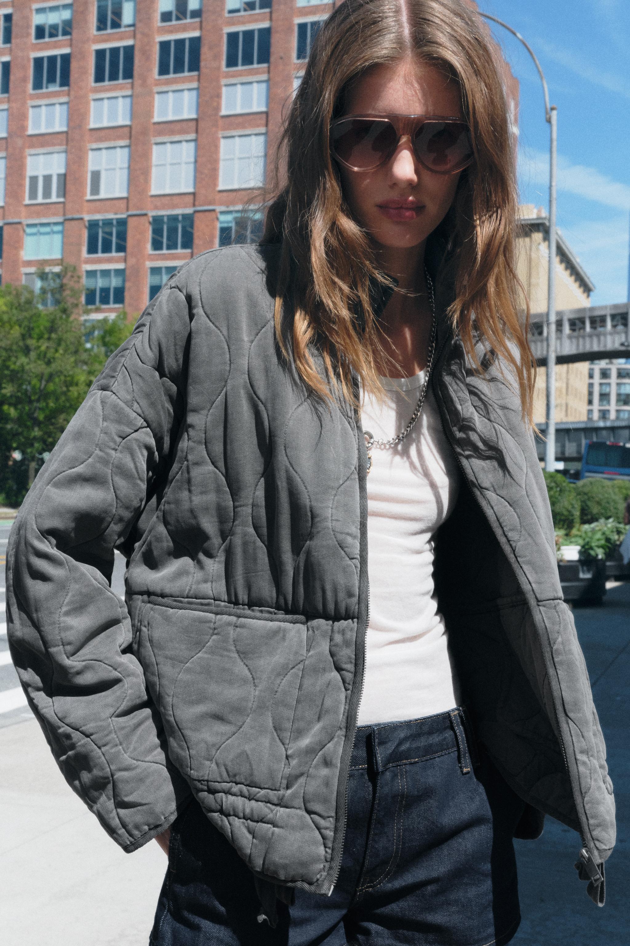 Veste grise zara sale