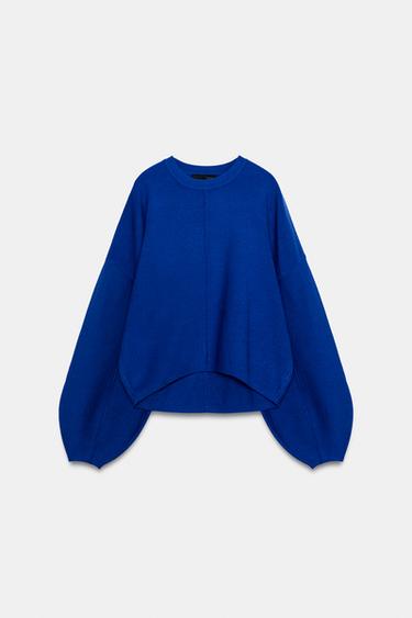 KNIT JUMPER WITH LOOSE-FIT SLEEVES - Bluish by Zara - Image 0