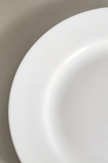 BONE CHINA SIDE PLATE - White by Zara - Image 4